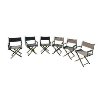 6 fauteuils de metteur en scène