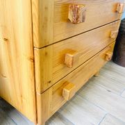 Pair of pine chests of drawers, circa 1970.