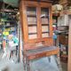 Old stepped desk buffet secretary scriban showcase and vintage drawers
