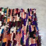 Multicolored fabric rug 145x190cm