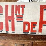 Old wood panel painted vintage