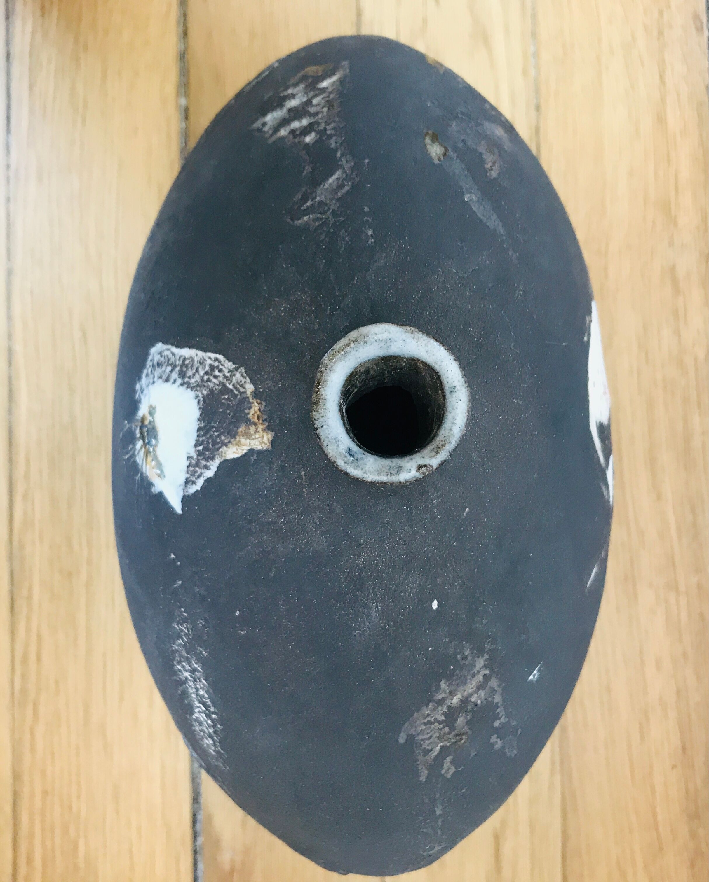 Vase en grès empreinte céramique