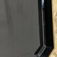 Japanese tray in black and gold lacquered wood