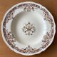 6 antique semi-deep plates in Longchamp earthenware.