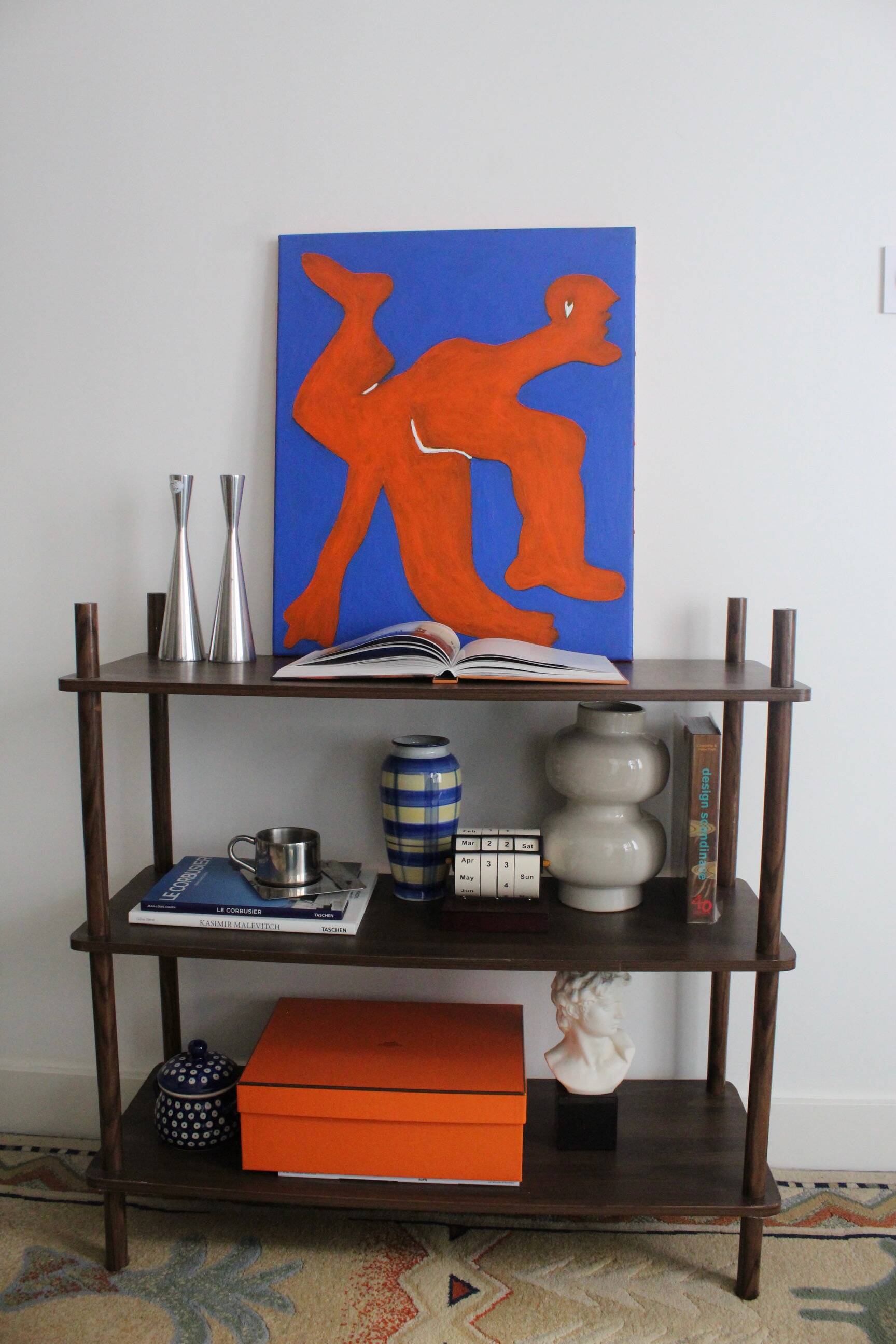 The Orange Man 55x45cm painting on stretched canvas by Bodasca