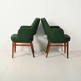 Pair of Green Oslosund armchairs by Kinnarps, 1950s