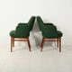 Pair of Green Oslosund armchairs by Kinnarps, 1950s