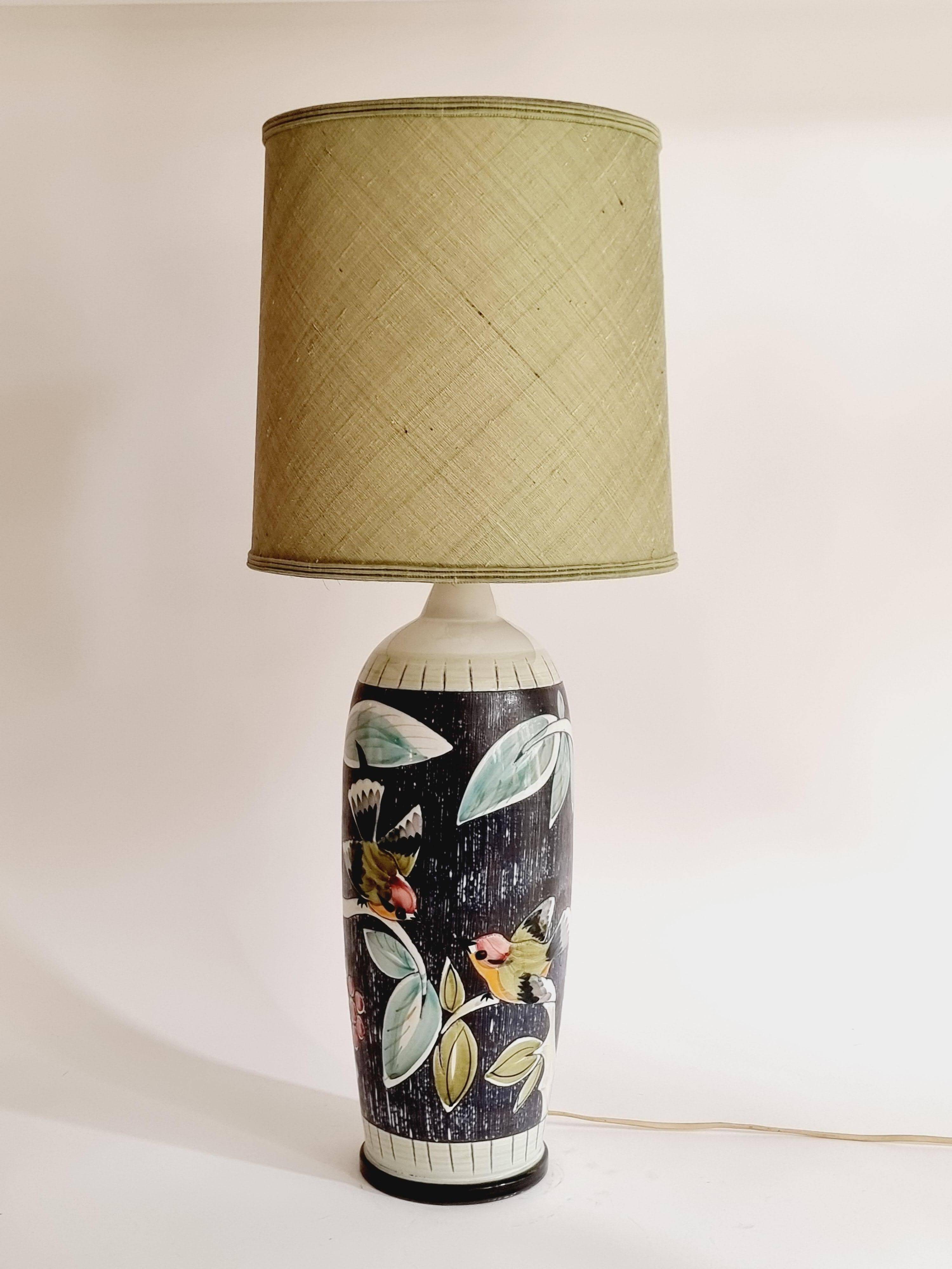 NILA table lamp in ceramic, handmade in Sweden, mid-1900s.