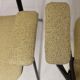 Pair of folding chairs with vintage armrests, 70s