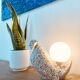 "Colombe" bird lamp in speckled ceramic, 1970