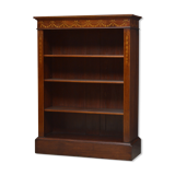Edwardian Mahogany and Inlaid Open bookcase