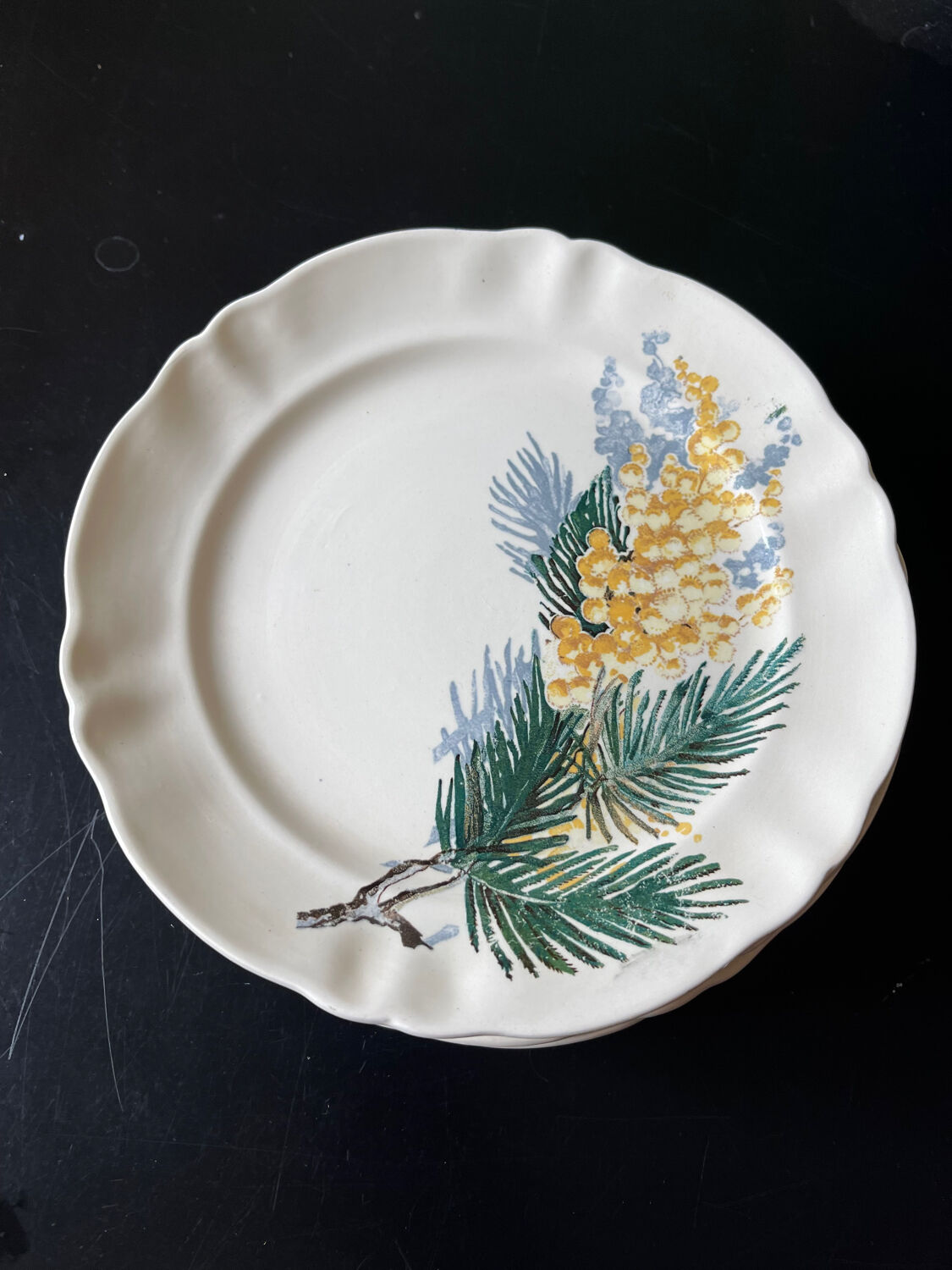 Dessert plates Sarreguemines Renaud and Clermont