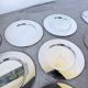 Set of 12 plates - underplates - silver-plated metal Emile Puiforcat