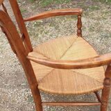 Straw armchair