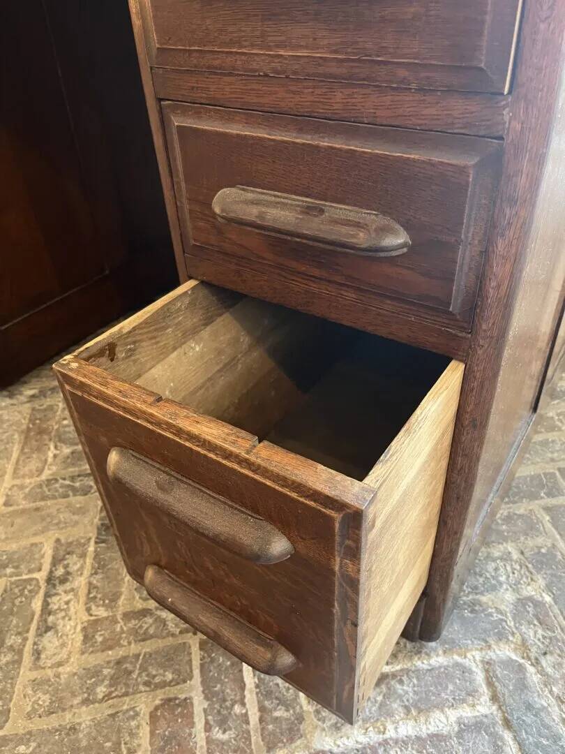 Antique directors oak roll top desk