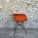 Fauteuil Eames DAR orange, base Eiffel originale, Herman Miller, 1960