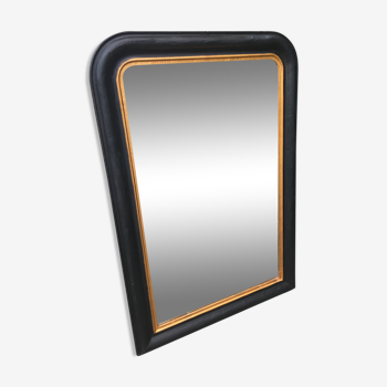 Golden black Philippe Louis mirror 78x113cm