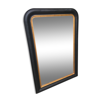 Golden black Philippe Louis mirror 78x113cm
