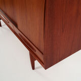 Teak highboard, Danish design, 1970s, production: Denmark