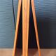 Black metal and wood shelf 60/70