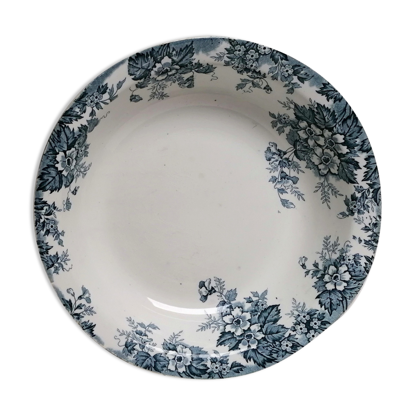 Plat creux terre de fer Marie-Louise Saint Amand et Hanage