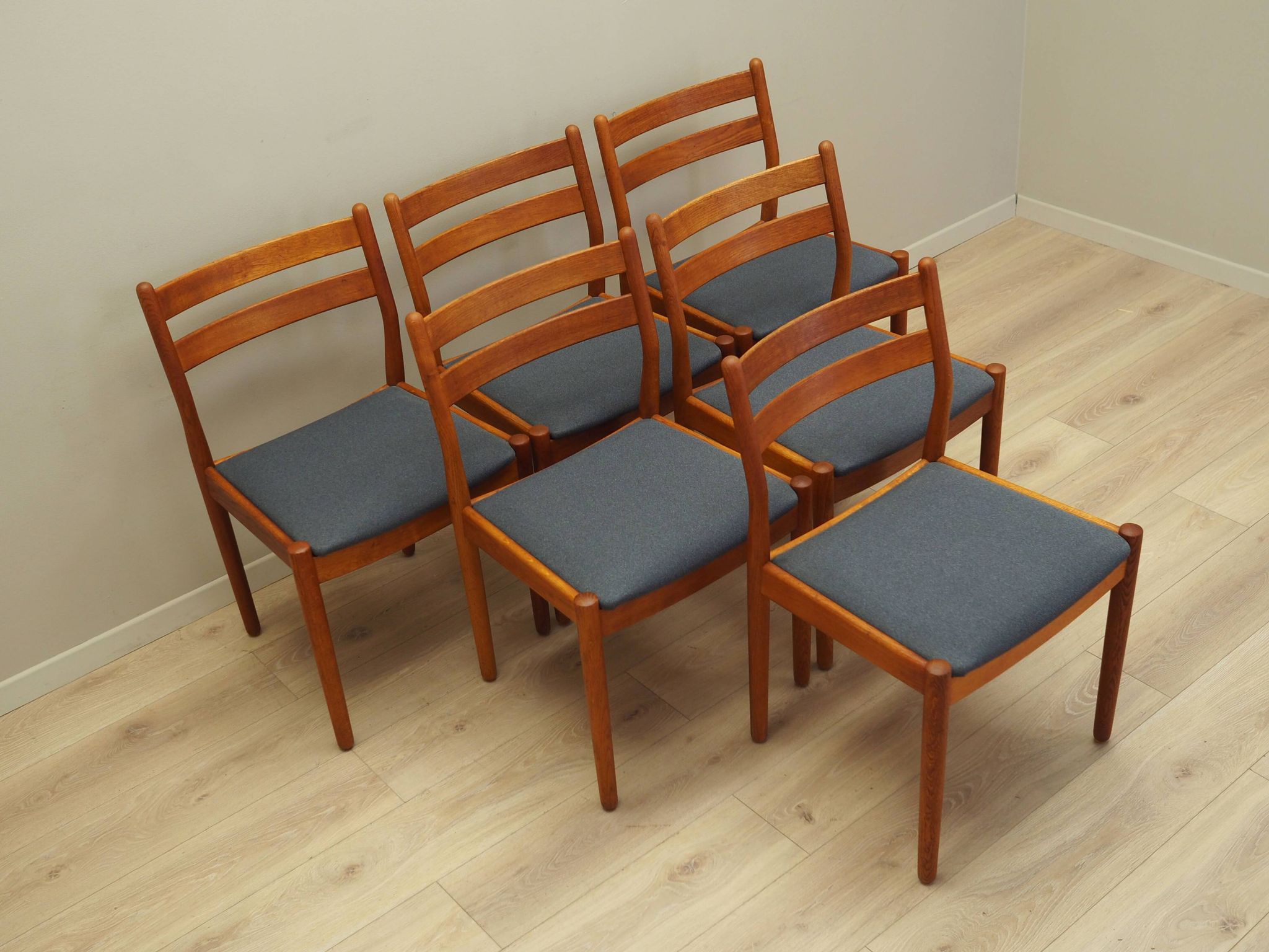 Set of six teak chairs, Danish design, 1970s, designer: Poul M. Volther