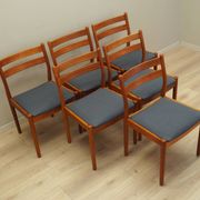 Set of six teak chairs, Danish design, 1970s, designer: Poul M. Volther