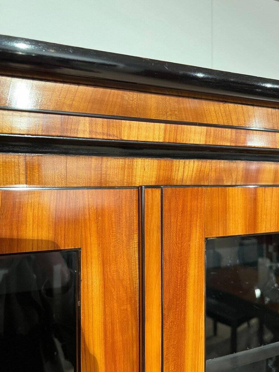 Biedermeier Bookcase, Cherry Veneer, South Germany 1820