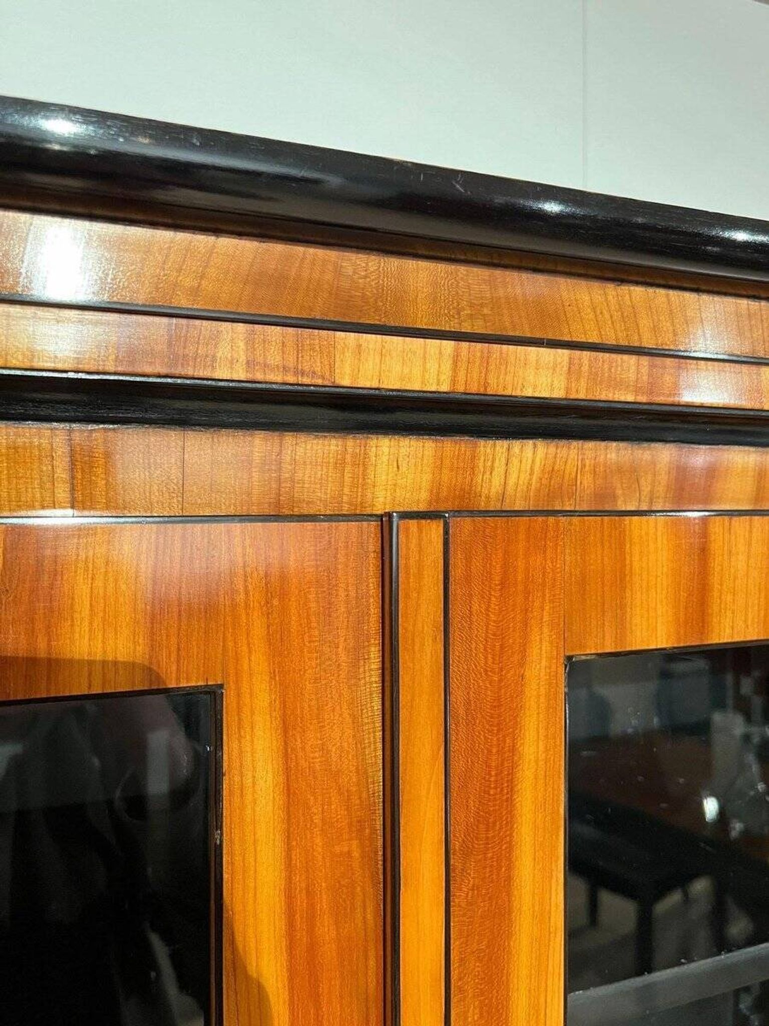 Biedermeier Bookcase, Cherry Veneer, South Germany 1820