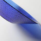 Mid-Century Cobalt Blue Glass Bowl: Large Arcoroc France Centerpiece