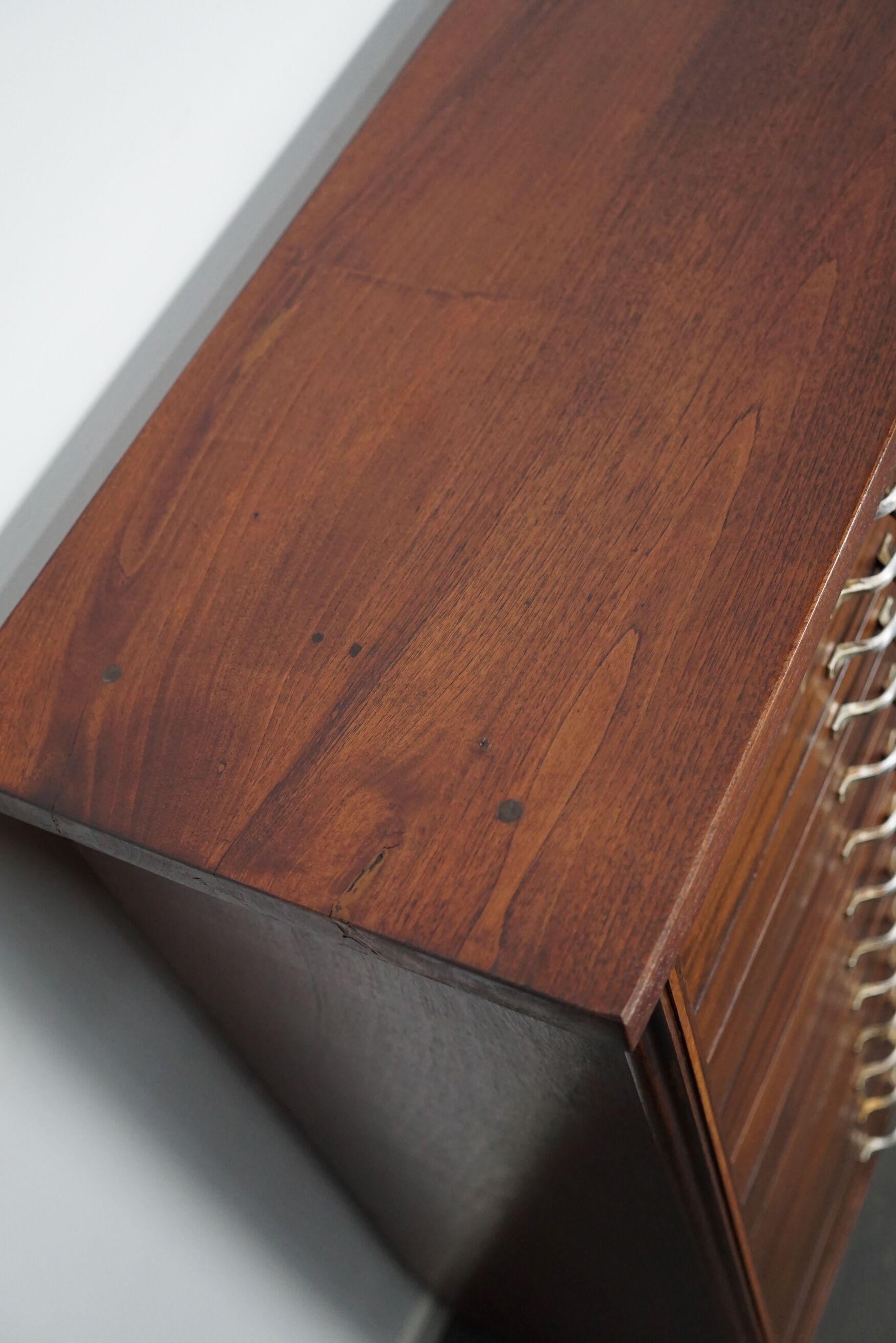 Vintage dutch mahogany jewelers / watchmakers cabinet, circa 1930