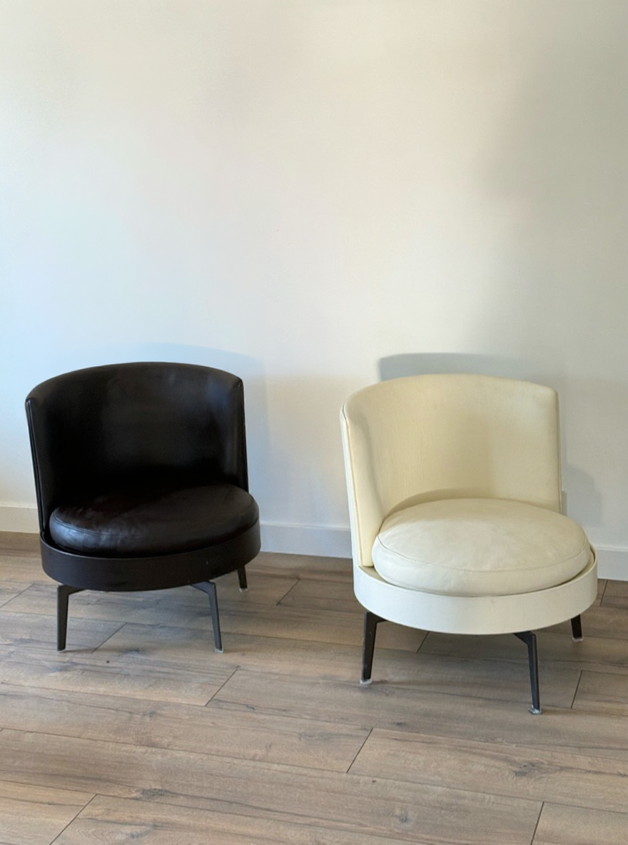 Flexform feelgood set of 2 in white and black