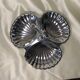 Plat inox serviteur forme coquillages