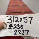 Old Turkish narrow Kilim Runner 312x57 cm shabby chic, vintage kelim