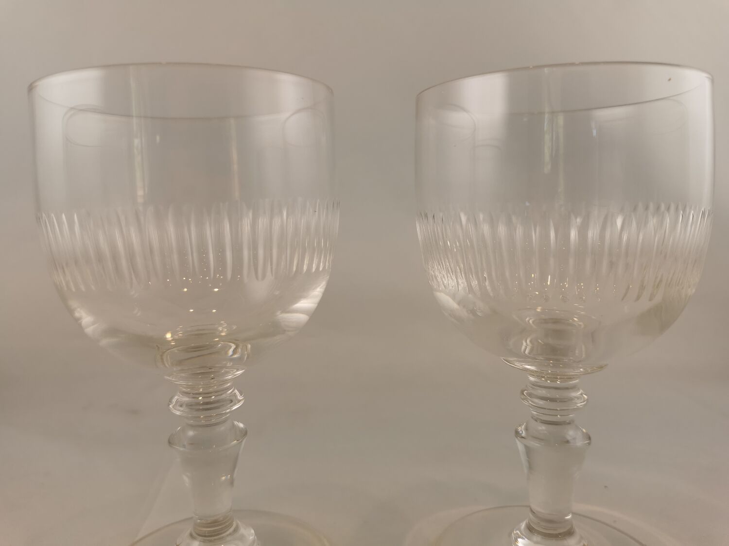 Cut stemware, old
