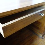 Bureau Art Deco des années 30 en noyer
