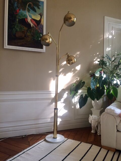 Floor lamp "thrush" 3 golden globes