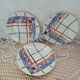 3 old Badonviller dinner plates