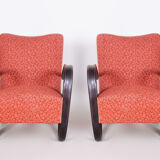 Paire de fauteuils Art Déco H269 par Up Závody, conçus par Halabala 1930