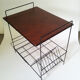 Metal table range vintage vinyl matte black