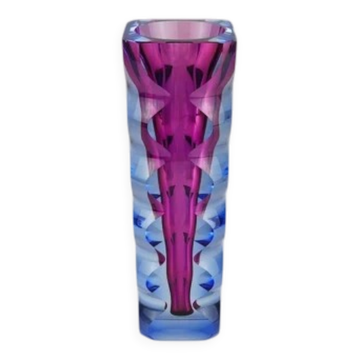 Oldrich Lipsky art glass studio vase, Atelier Exbor, Czechoslovakia, 1960s