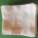 12 old damask linen napkins with a monogram