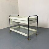 Mid-Century Modernist Pilastro Side Table Serving Trolley by Coen De Vries for Pilastro, 1950s