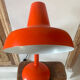 Vintage orange metal lamp