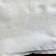 Two old linen damascenen towels in white color