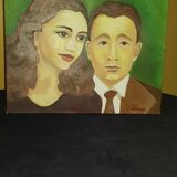 Oil on canvas signed F.Lamige.
