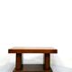 Console, in brown oak veneer, french work of the 50s