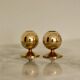 Pair of mid-century Swedish brass candle holders
