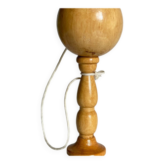 Vintage wooden cup-and-ball toy