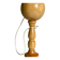Vintage wooden cup-and-ball toy